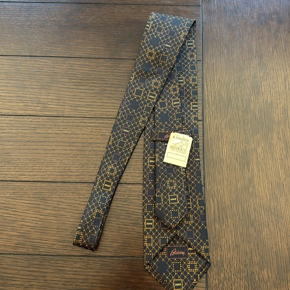 Brioni Vintage Y2K 2000 Silk Tie NWT